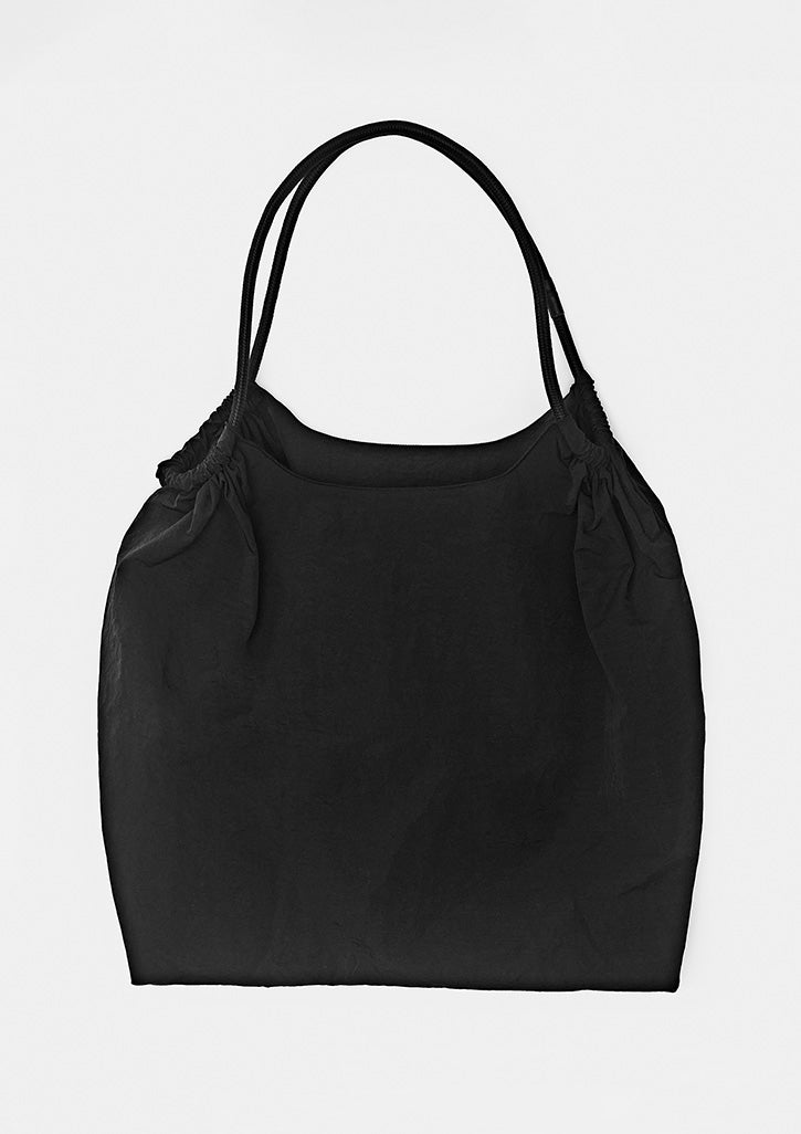 Goodmates X9003U black nylon shopper bag with drawcord handles